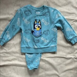 Bluey Kids' Blue Sweater Set